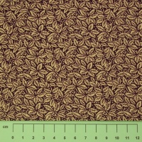 Fabric by the Metre - 303 Leaves - Wine